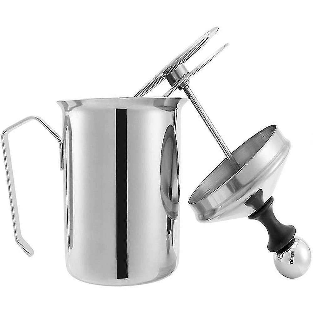 400mlステンレス鋼ミルク泡立て器、DIYファンシーコーヒークリームフォーマー、ミルククリームキッチンツール