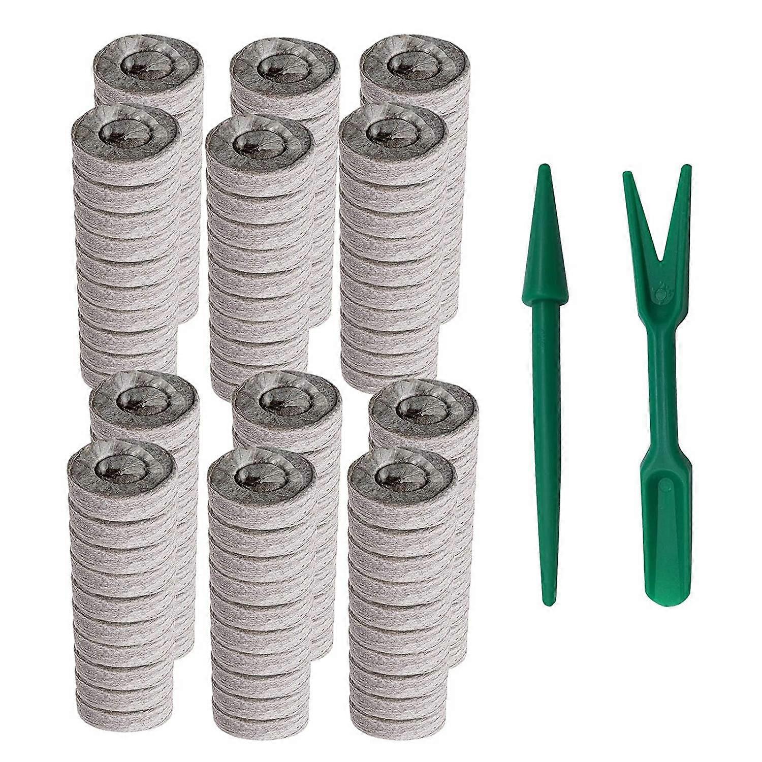 120Pcs 30mm Peat Pellet Soil Plant Plugs Pallet Seedling Soil Block, Seed Nutrient Block for Flowers