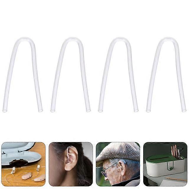 8pcs Replaceable Preformed Hearing Machine Mold Tubes Hearing-aid Tubing Hearing Aid Eardrum