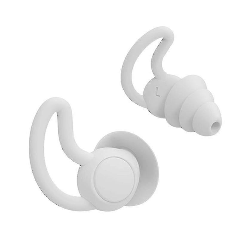 Noise Canceling Sleep Earplugs Waterproof Silicone 33db Noise Canceling Sound Blocking Soft Sleep Ear Plugs Bouchons d’oreille réutilisables pour dormir, ronfler (2