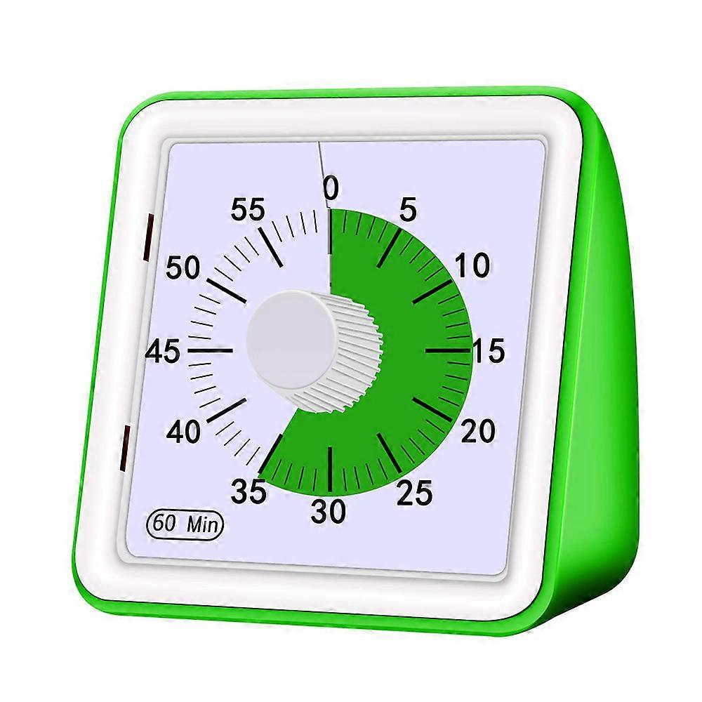 YH-60 Minutes Silent Visual Analog Student Classroom Kitchen Timer Countdown Cooking Management Tools Home Adults Adjustable