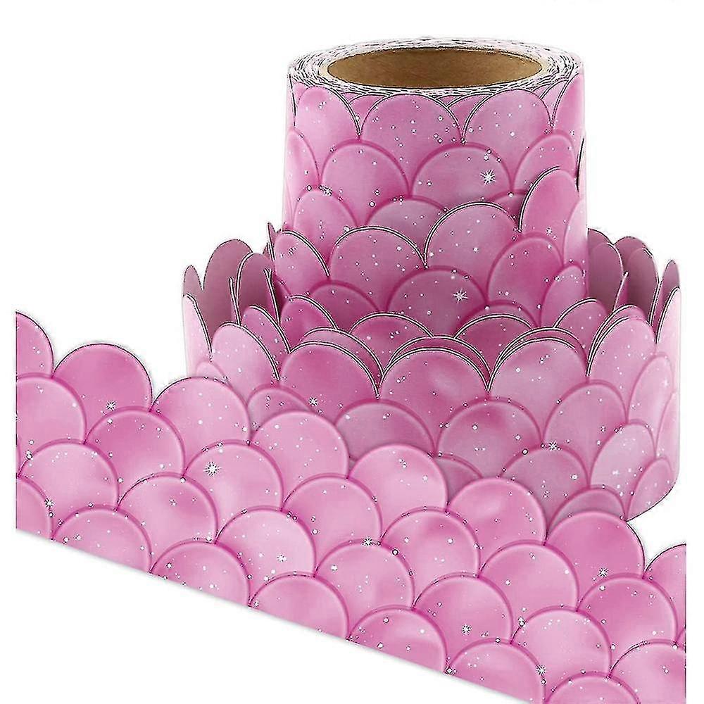 20m Ombre Purple Scallops Bulletin Board Borders Rainbow Straight Borders Classroom Or Home School