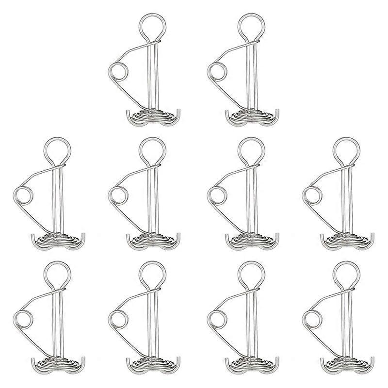 10Pcs Spiral Shaped Spring Octopus Deck Peg Rope Buckle Awning Tent Stakes Hook