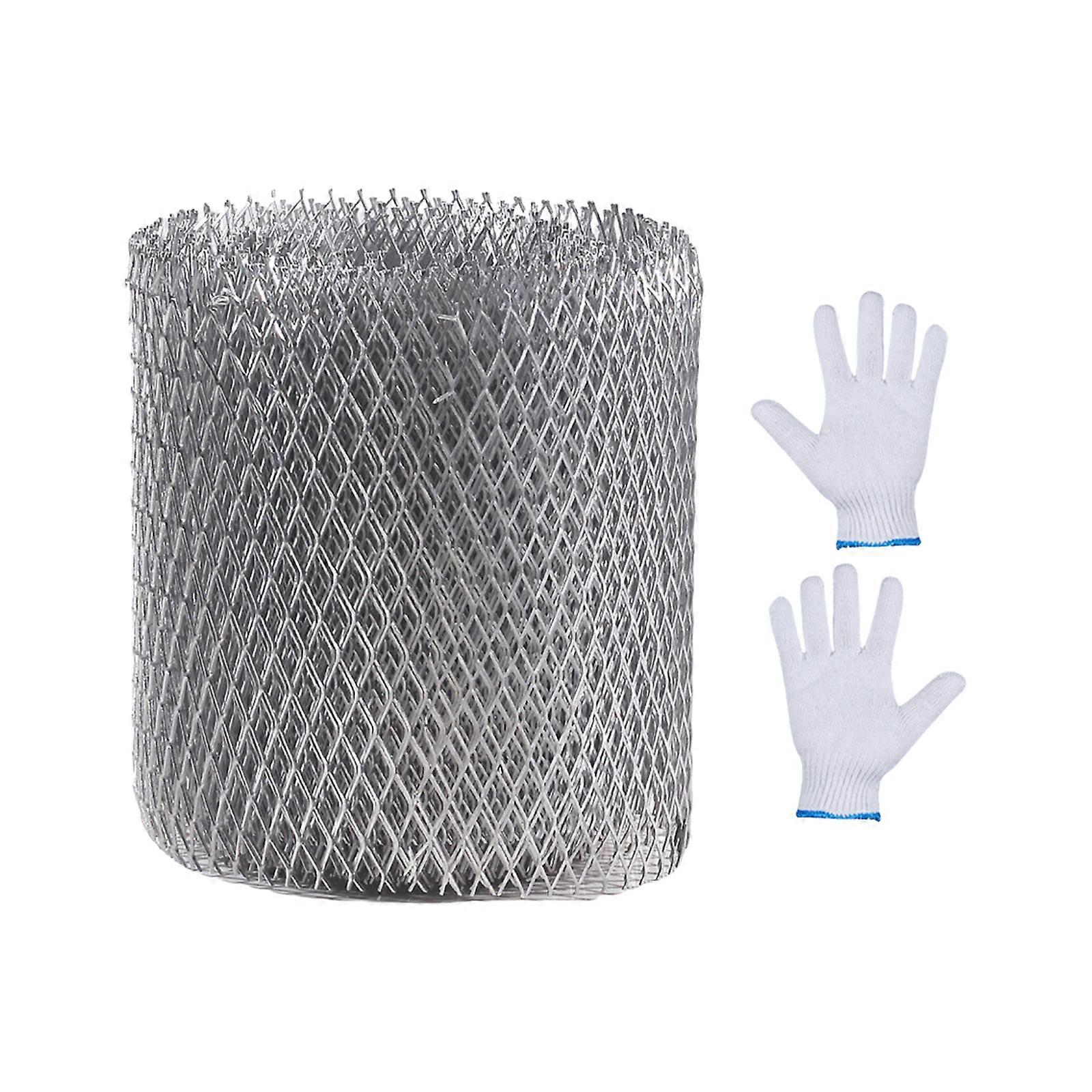 Schutzgitter und Dachrinnenschutz vor Blättern, Zweigen, Ästen, Kunststoff-Netzschutz, Laubschutz, 15,2 cm breit, 12,2 m lang