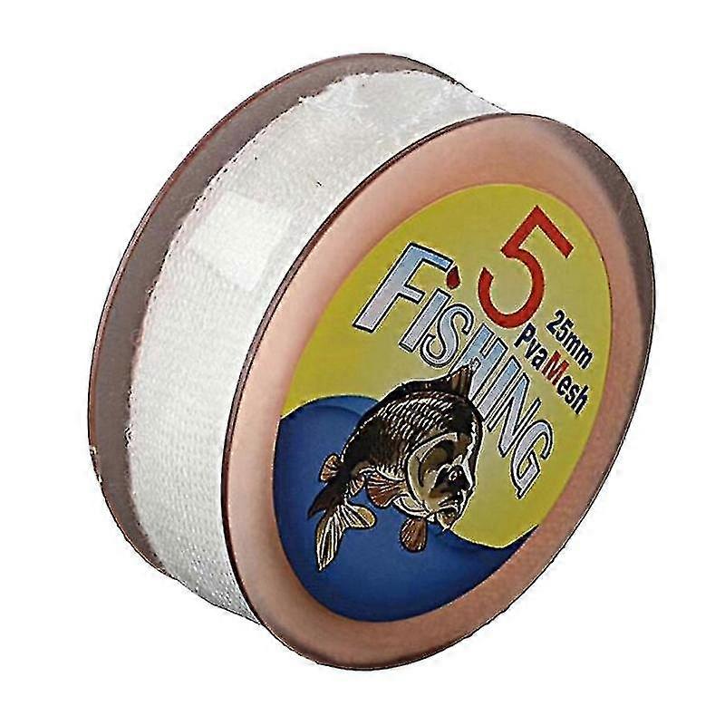 5m Carp Fishing Tackle Pva Mesh Water Dissolving Net Soluble Bait Refill Feeder Bag (25mm)