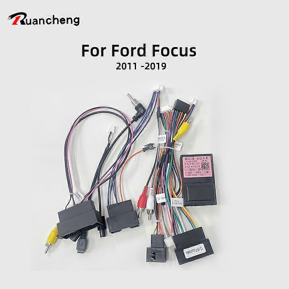 Ruancheng 2 din Bluetooth Transmitters Car Android radio cable For Ford Focus 2011 -2019 High power cord