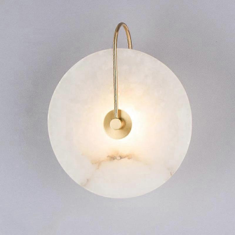 Simple LED Wall Light Natural Spanish Marble Decoration
