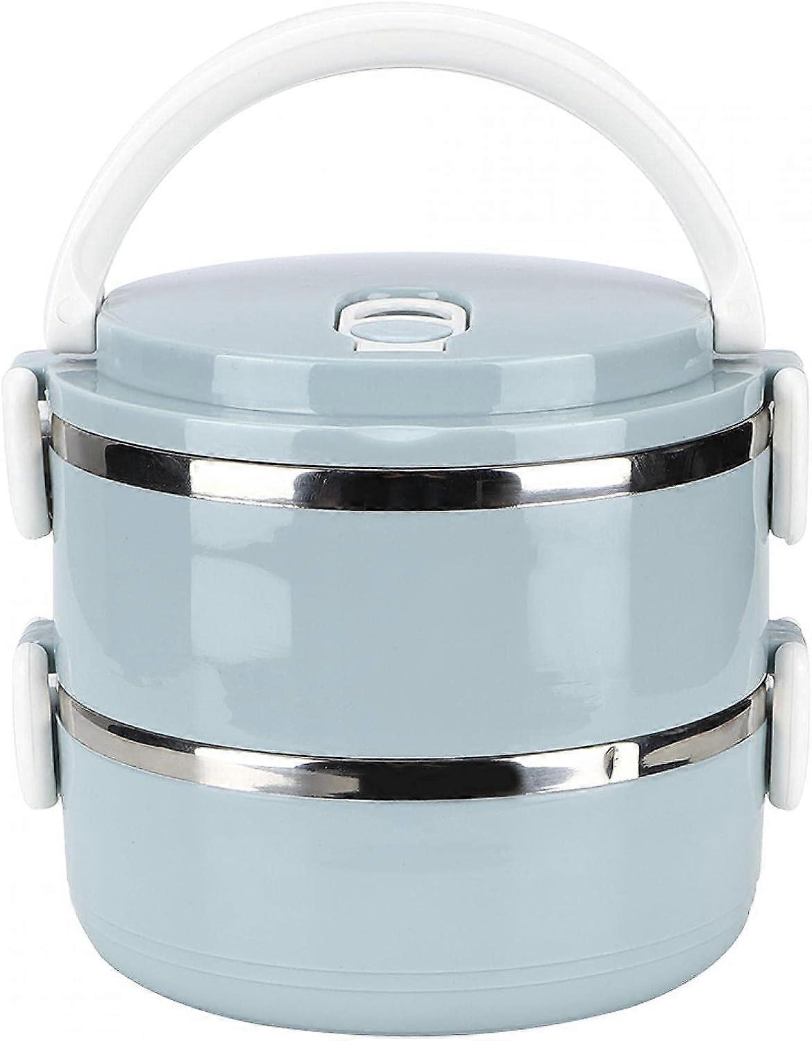 1400ml insulated lunch box, portable lunch box, stainless steel insulated lunch box can be stacked and leak-proof lunch box, suitable for school and w
