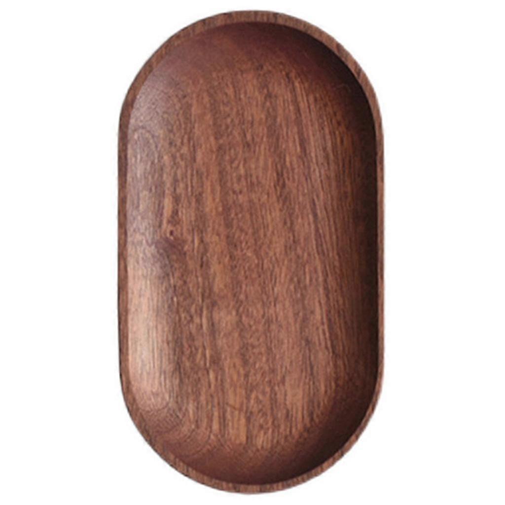 Dessert Plates Solid Wooden Plates Fruit Trays Tea Plates Tableware Dinner Trays