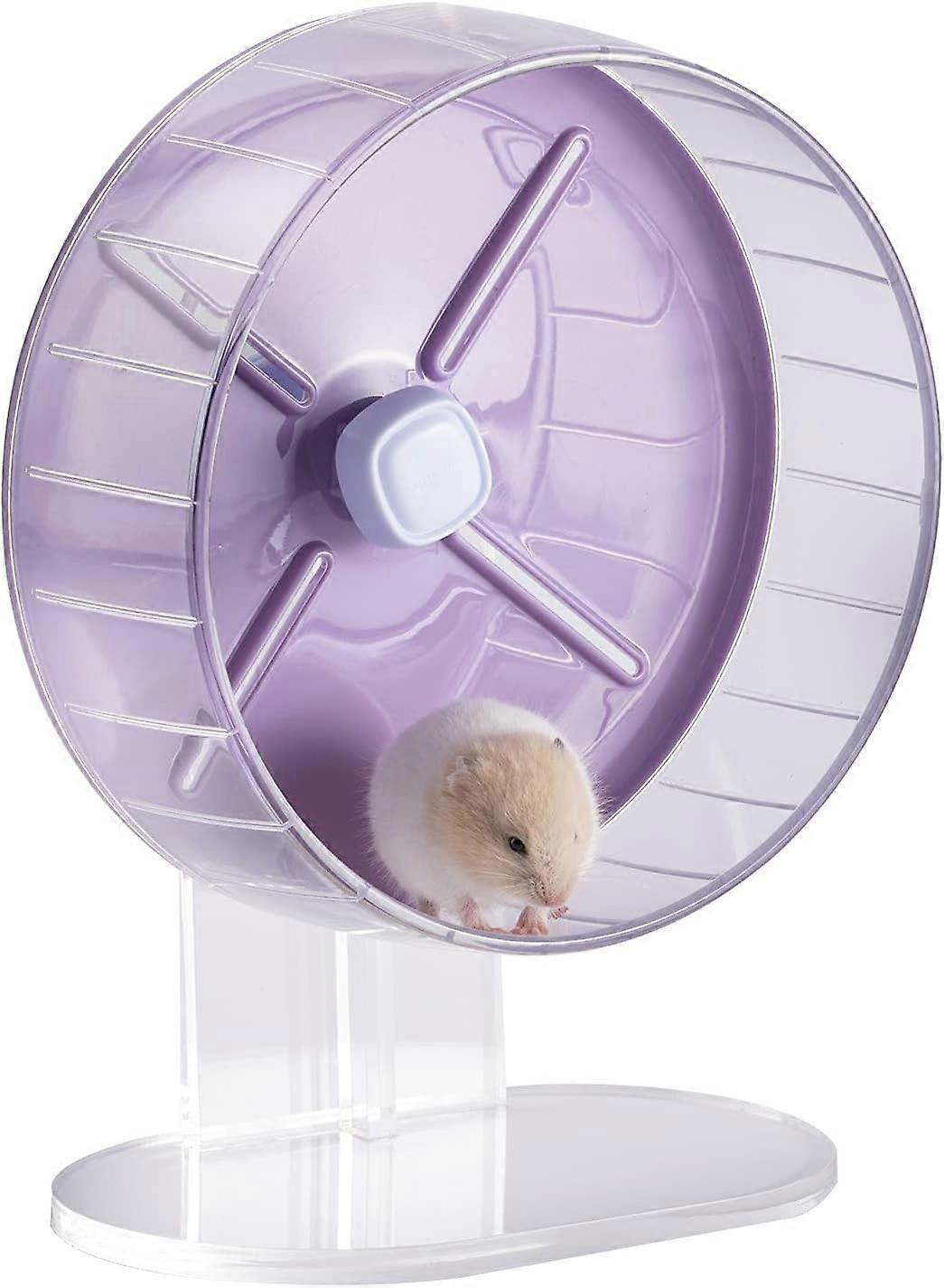 Windmill Silent Candy Color Running Wheel with Height Adjustable Base and Hamster Cage Attachment