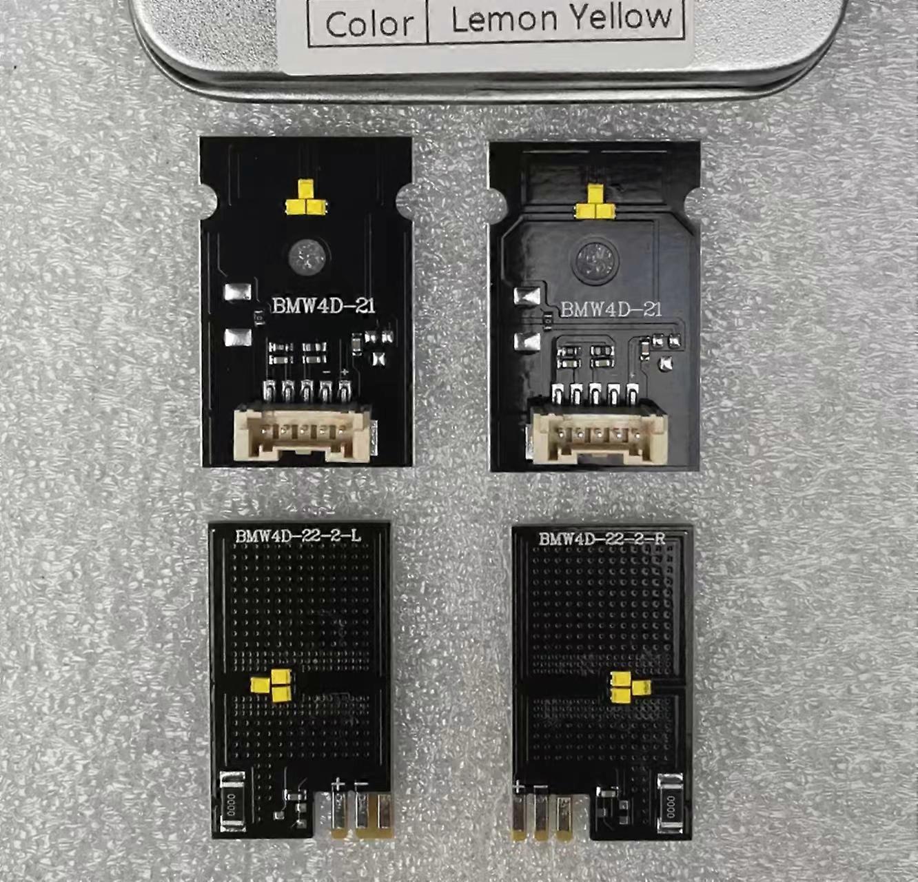 Icedriver for BMW G22 G23 G26 4 series i4 CSL Yellow DRL RGBW multicolor LED boards daytime running lights Lemon Amber nonlaser