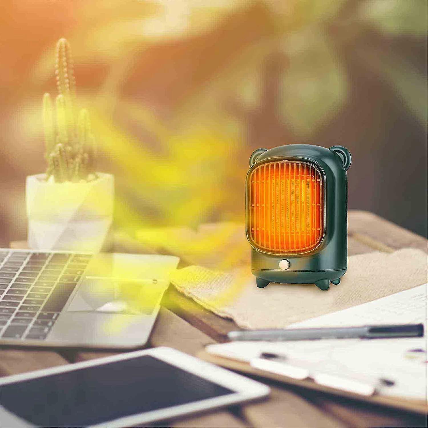 Desktop Mini piccolo riscaldatore Calore veloce Riscaldamento desktop Riscaldatore elettrico silenzioso, Riscaldatore da scrivania twist switch