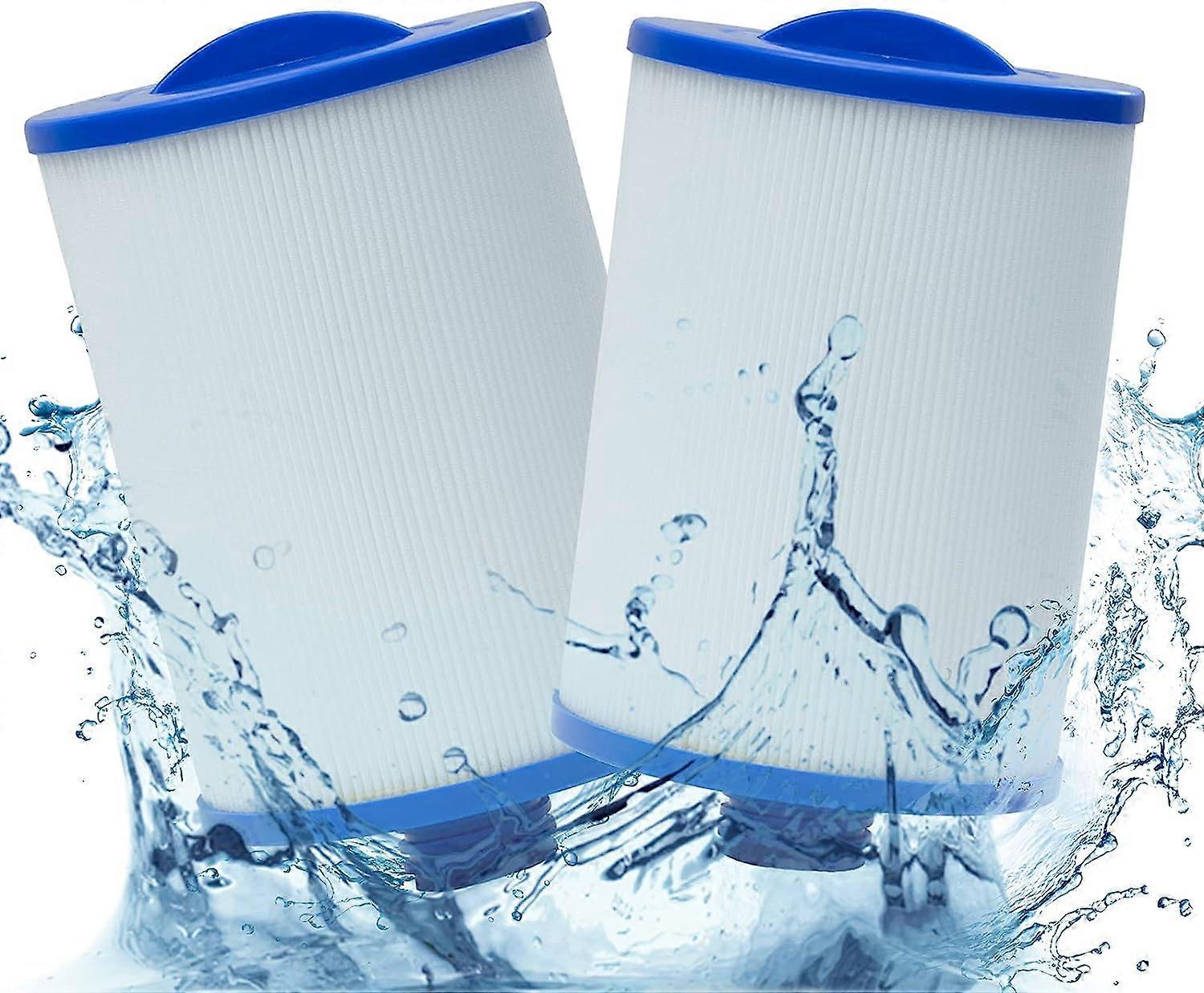 Set of 2 Hot Tub Filter Cartridge, for Spa, Unicel 6CH-940, Pleatco PWW50P3, Waterway Front Access Skimmer