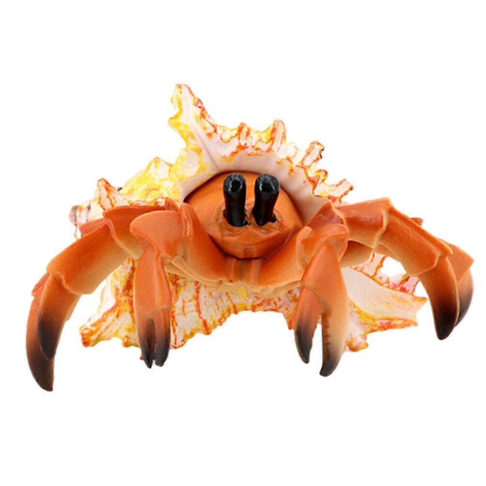 Simulation Hermit Crab Model Artificial Pagurian Crab Prop Decoration for Children
