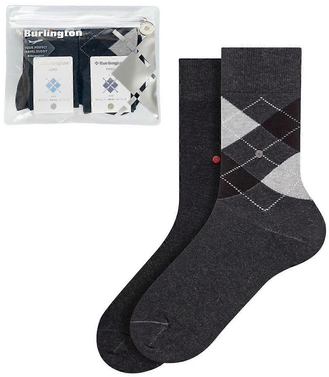 Burlington Travel Pouch Socks - Dark Grey