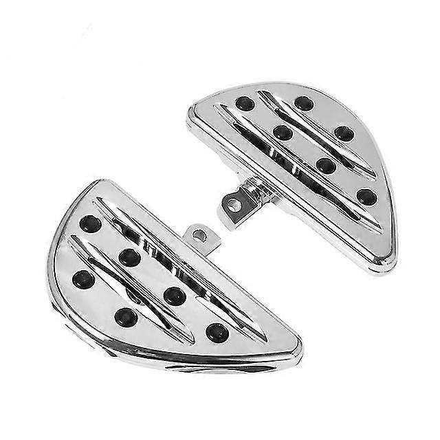 オートバイCNCリアフットペグ助手席フロアボードフットレストペダルクローム/ブラックハーレーツーリンググライドソフテイルスポーツスター用