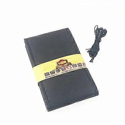 Braid On Steering Wheel Car Steering Wheel Cover With Needles and Thread Artificial leather Diameter 38cm Steering cover couvre