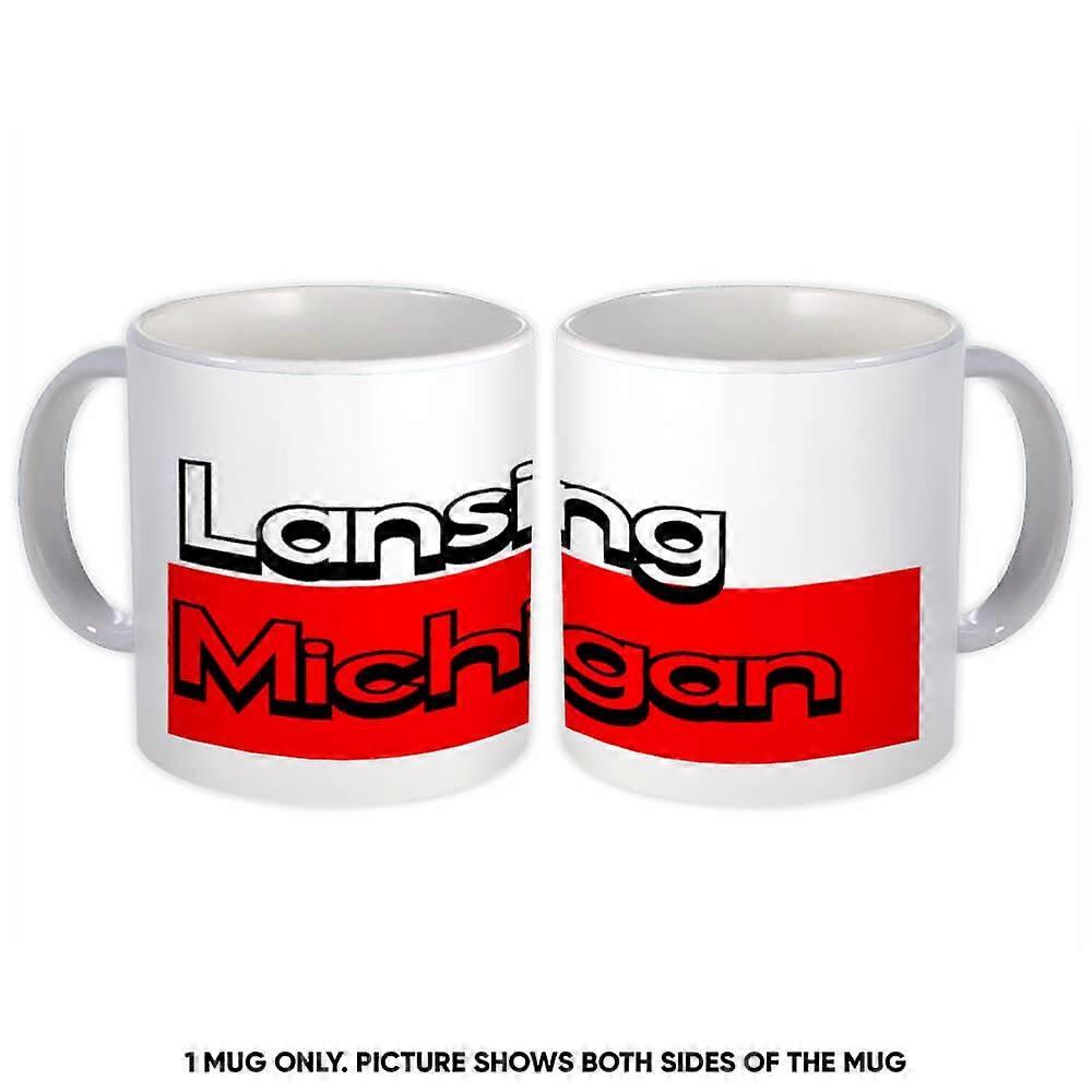 Gift Mug: Lansing Michigan Rectangle