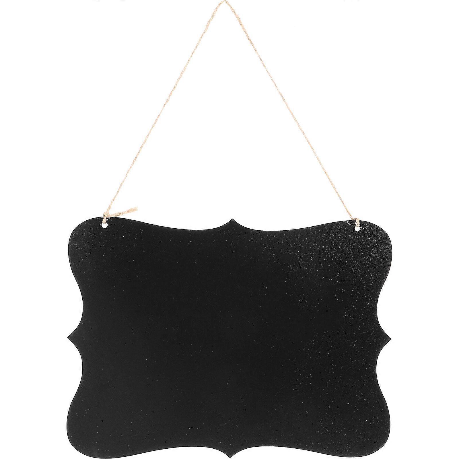 Chalkboard Sign Double-Sided Erasable Message Board Blackboard Wall Decor Signs with Hanging String (160210)