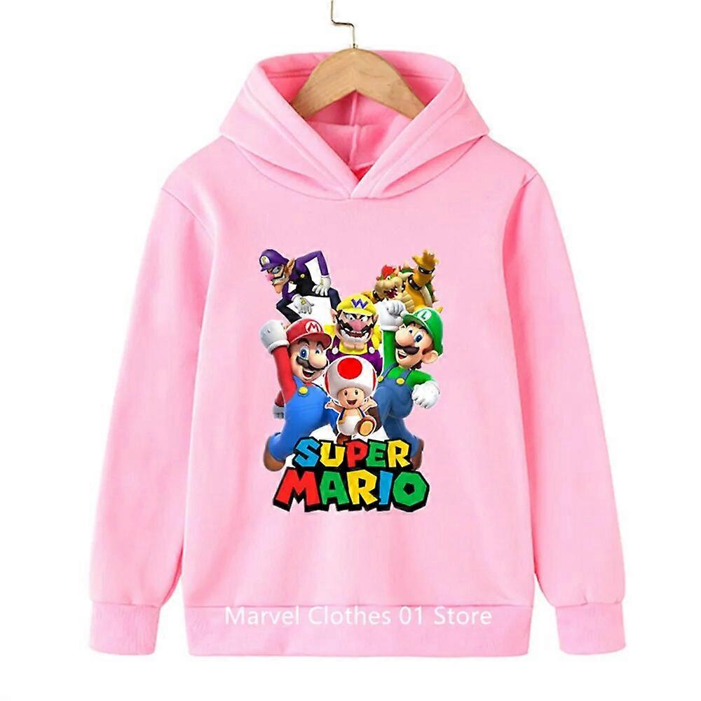 2024 Jogo MMarioo Moletom com Capuz Roupas Infantis Roupas Femininas Moda Bebê Meninos Roupas Outono Moletom Crianças Tops