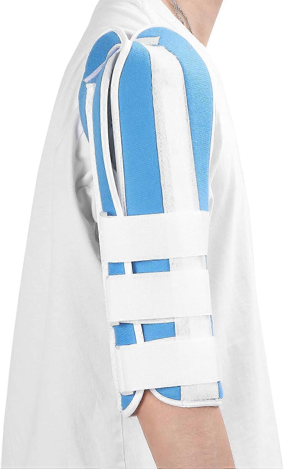 Overarmsstøtte justerbar Humerus Support Arm Splint Fixator til brudgendannelsesstørrelse M1stk-blå