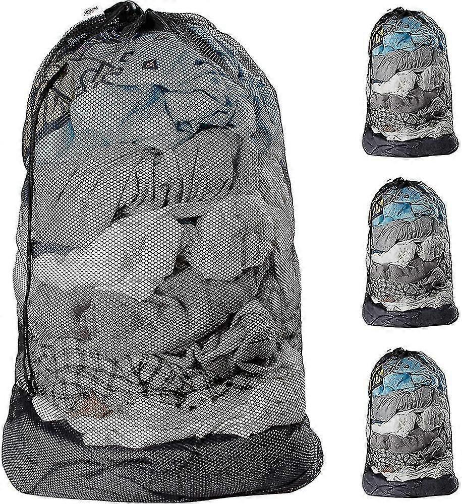 Mesh Laundry Bags With Drawstring, 24" X 36" Extra Large Laundry Bags With Staps