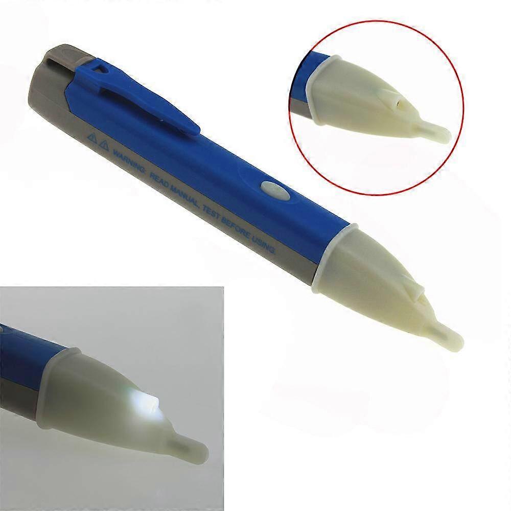100% New Upgraded 1AC-D Voltage Detector with LED Light - Blue