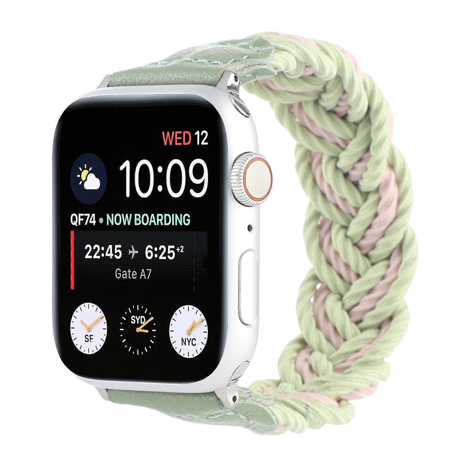 For Apple Watch Strap Apple Watch7 Elastic Strap iWatch7-1 Twisted Cord Woven Strap