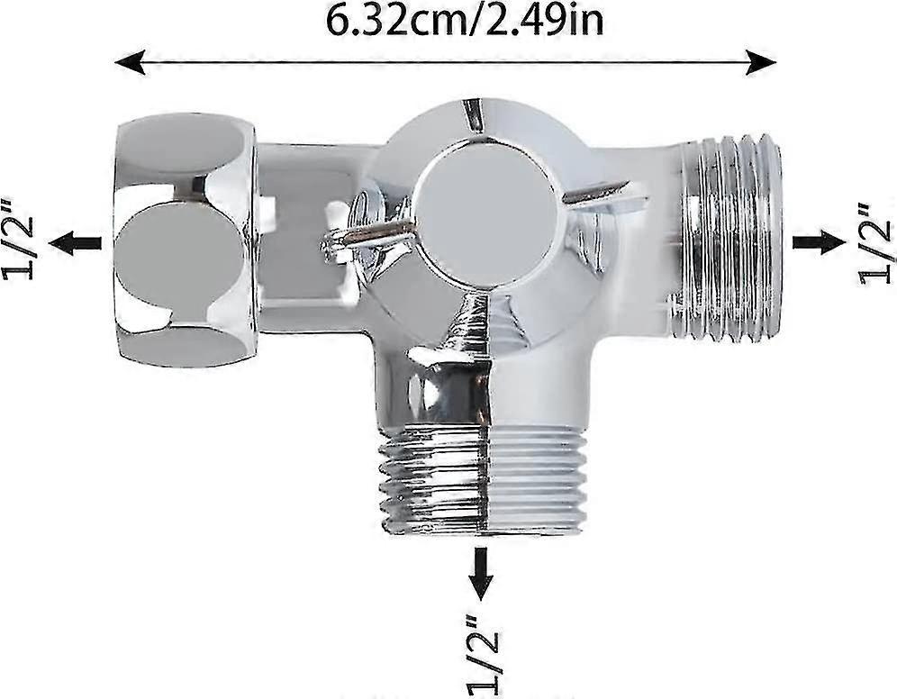 GOTOTOP Vanne de dérivation Pièces de douche de salle de bains de valve