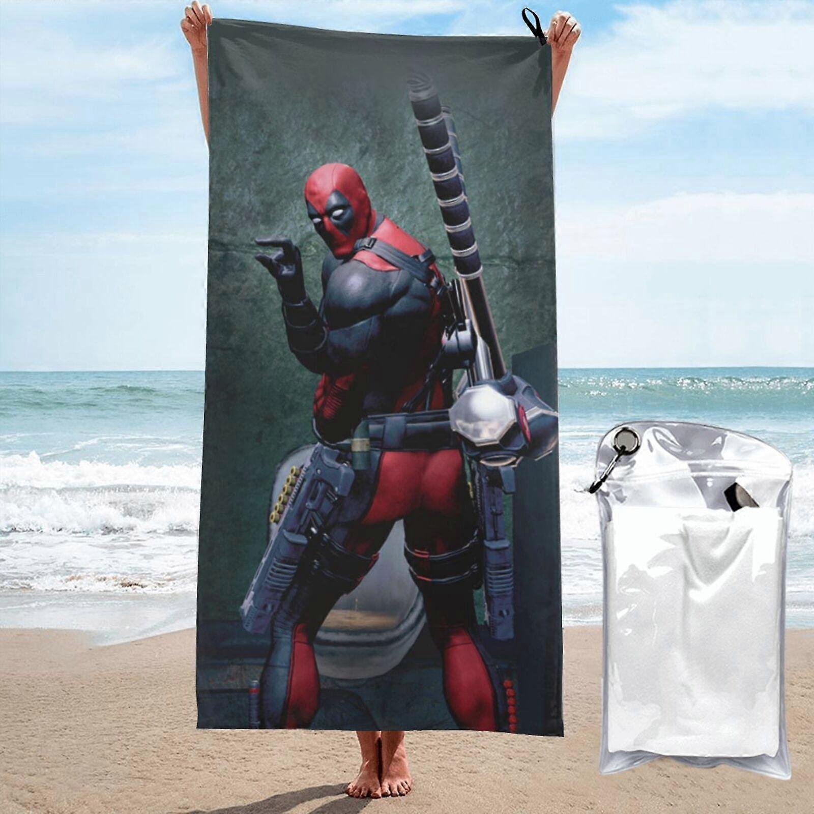 c323Deadpool Microfiber Beach Towel  Absorbent Quick Dry Lightweight LXMT250