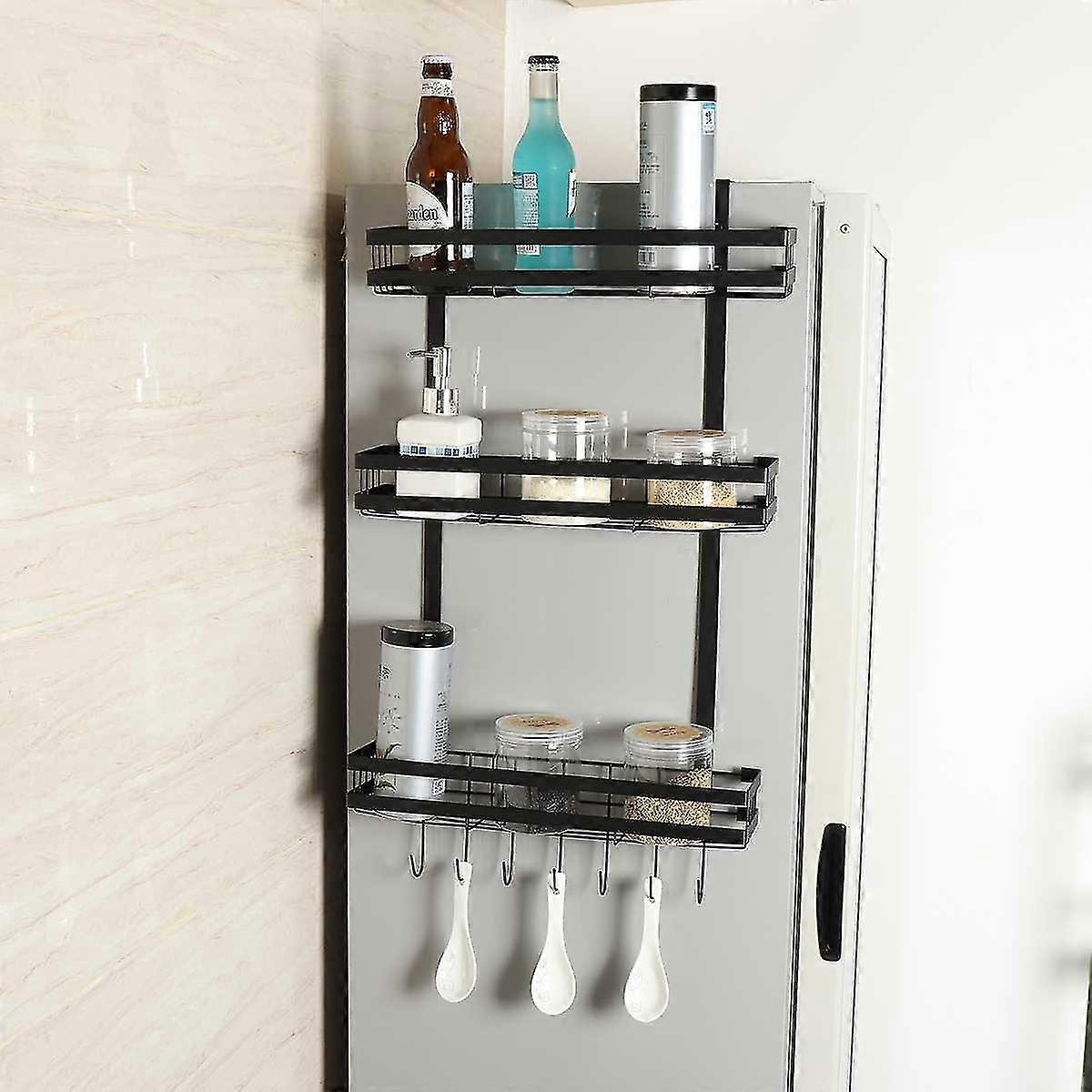 storage wall hanging refrigerator saver fridge holder multifunction rack