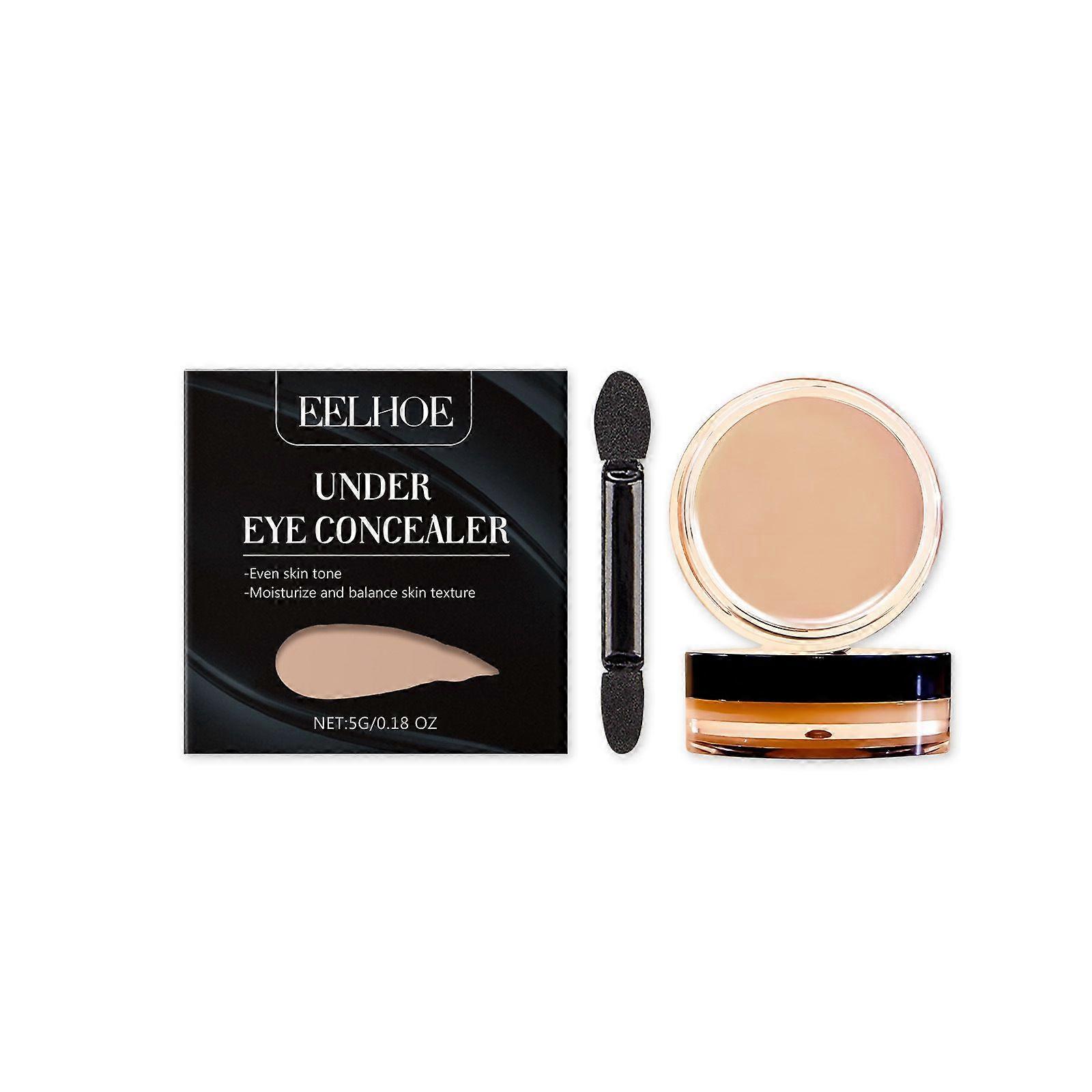 Undereye Corrector, Color Corrector for Dark Circles with Brush, Conceal & Brighten Dark Circles, Under Eye Concealer