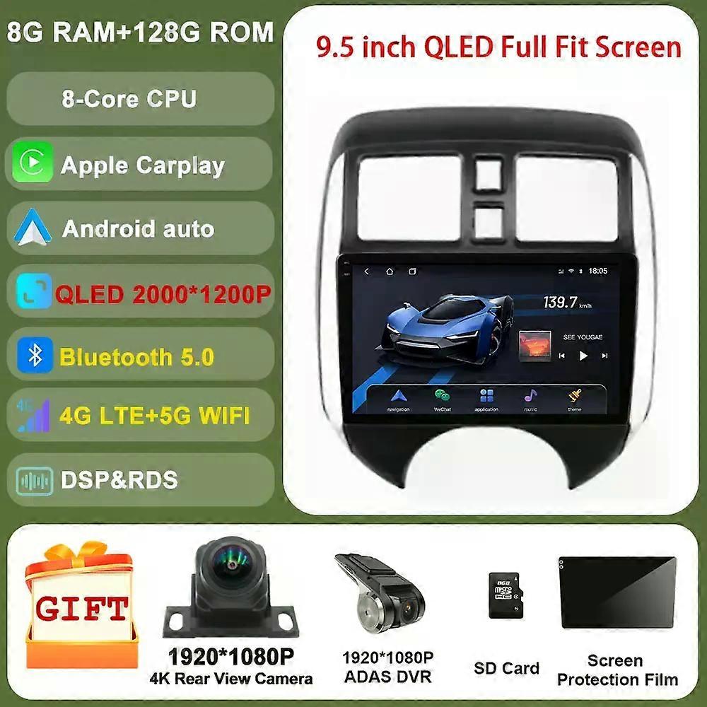 2k Dsp Rds Android For Nissan Versa Note 2013 - 2017 Car Radio Stereo Multimedia Player Gps Navigation Wireless Carplay Auto