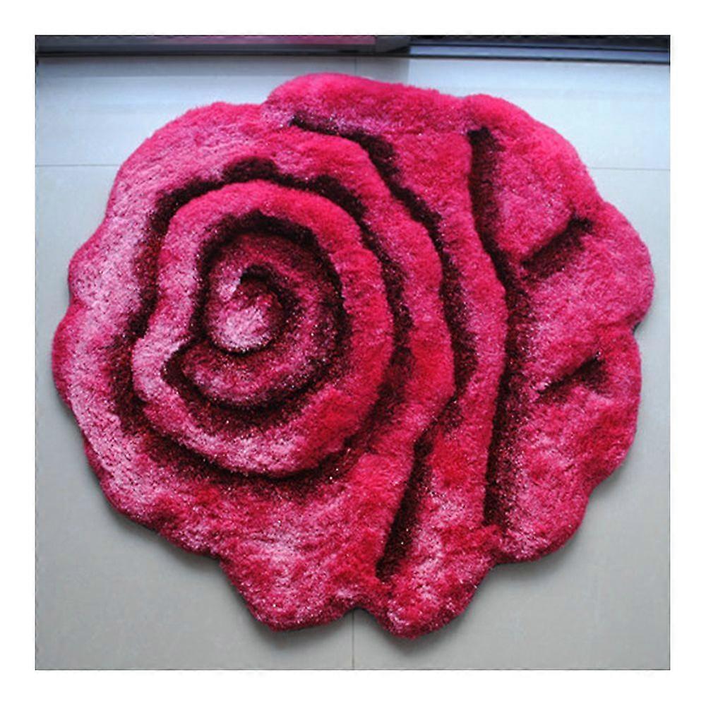 Paillasson 3D rose 300D soie ultra-fine