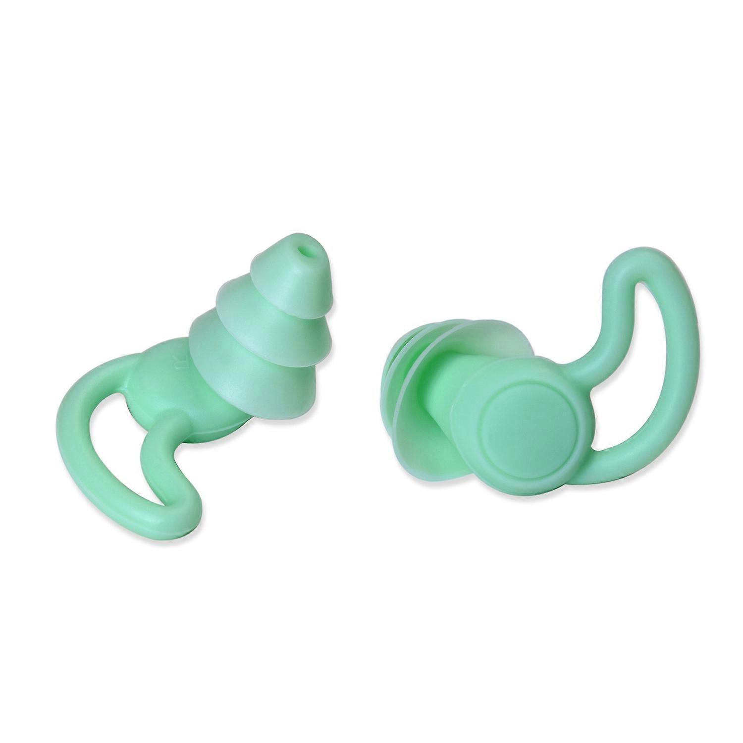 1 Pair Noise Reduction Earplugs Shark-Fin Anti-slip Design Portable Waterproof Ear Wear Hearing