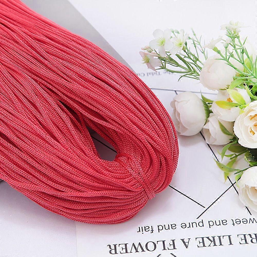 200M 3mm Nylon Cord Hollow Line Handicrafts Thread Elegant Macrame Rope  DIY