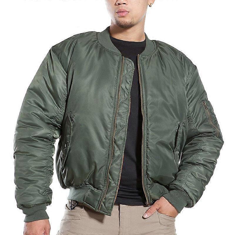 MA1 Military Flight Pilot Bomber Jacket Men Winter Warm Casual Tactical Airborne Aviator Motorcycle Down Coat
