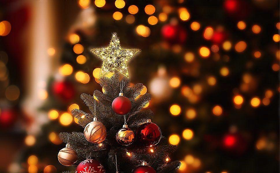 Christmas Star Tree Topper with 20 LED Lights