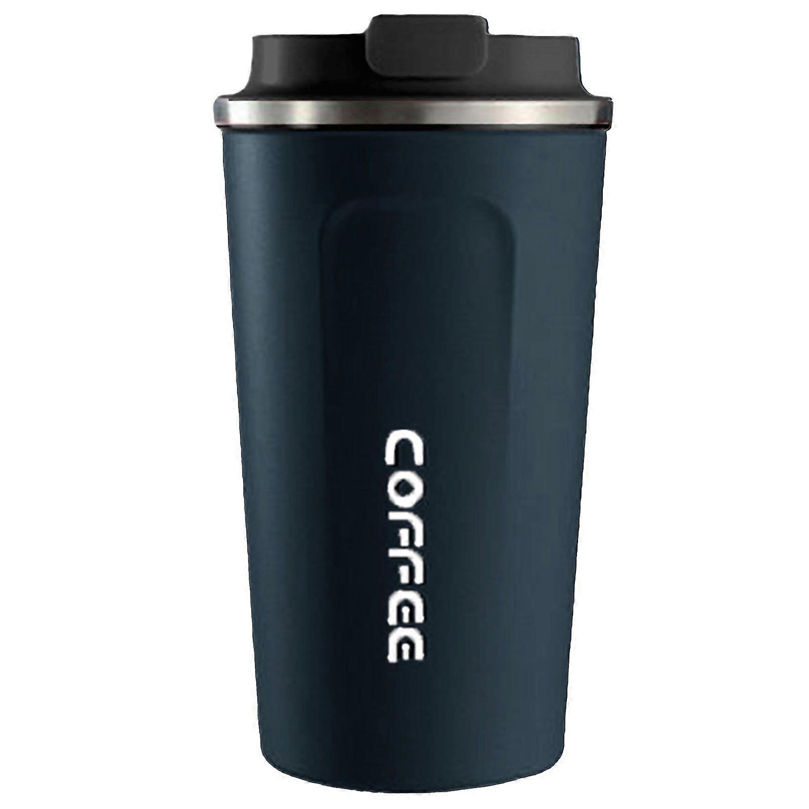 Smart Temperature Display Coffee Cup Portable 304 Stainless Steel Insulation Cup Simple Style Pure Color Generation 2nd Blue 510ml