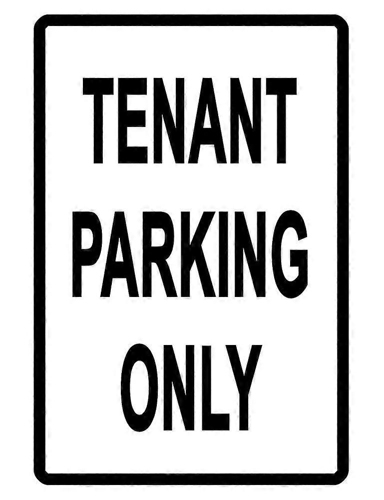 TENANT PARKING ONLY Sign.Durable Aluminum.NO RUST WEATHER PROOF