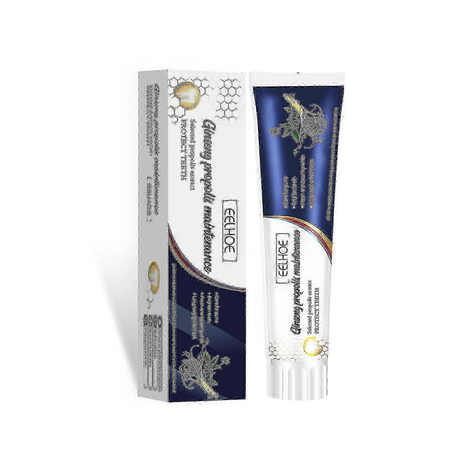 高麗人参プロポリスホワイトニング歯磨き粉は、歯の汚れ、口臭、歯、ガムケア、ホワイトニング、歯磨き粉をきれいにします。