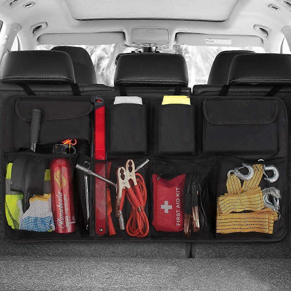 Car Trunk Organizer 4th Generation [8X Upgrade] Super Capacity Equipped with 4 Magic Sticks Space Saving Expert