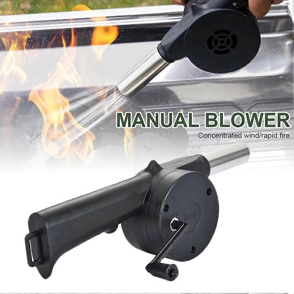 Outdoor BBQ Fan Hand-Arched Air Blower Portable BBQ Fire Bellows Tools Picnic Camping Accessories