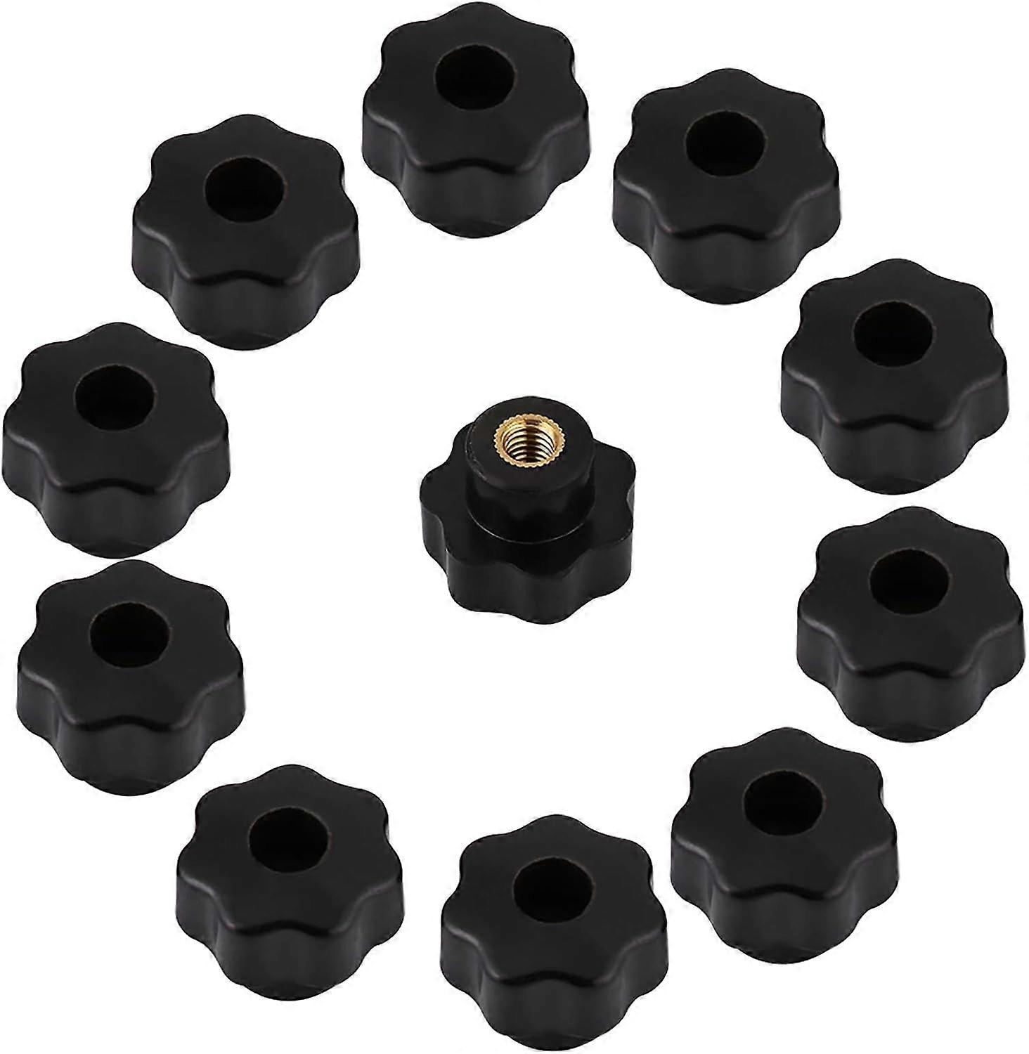 Screw On Type Star Knob, Comfortable Hand Grip For Ergonomic Design, Universal Fit High Quality Plastic, Easy Adjustment Clamping Knob For Mechanical