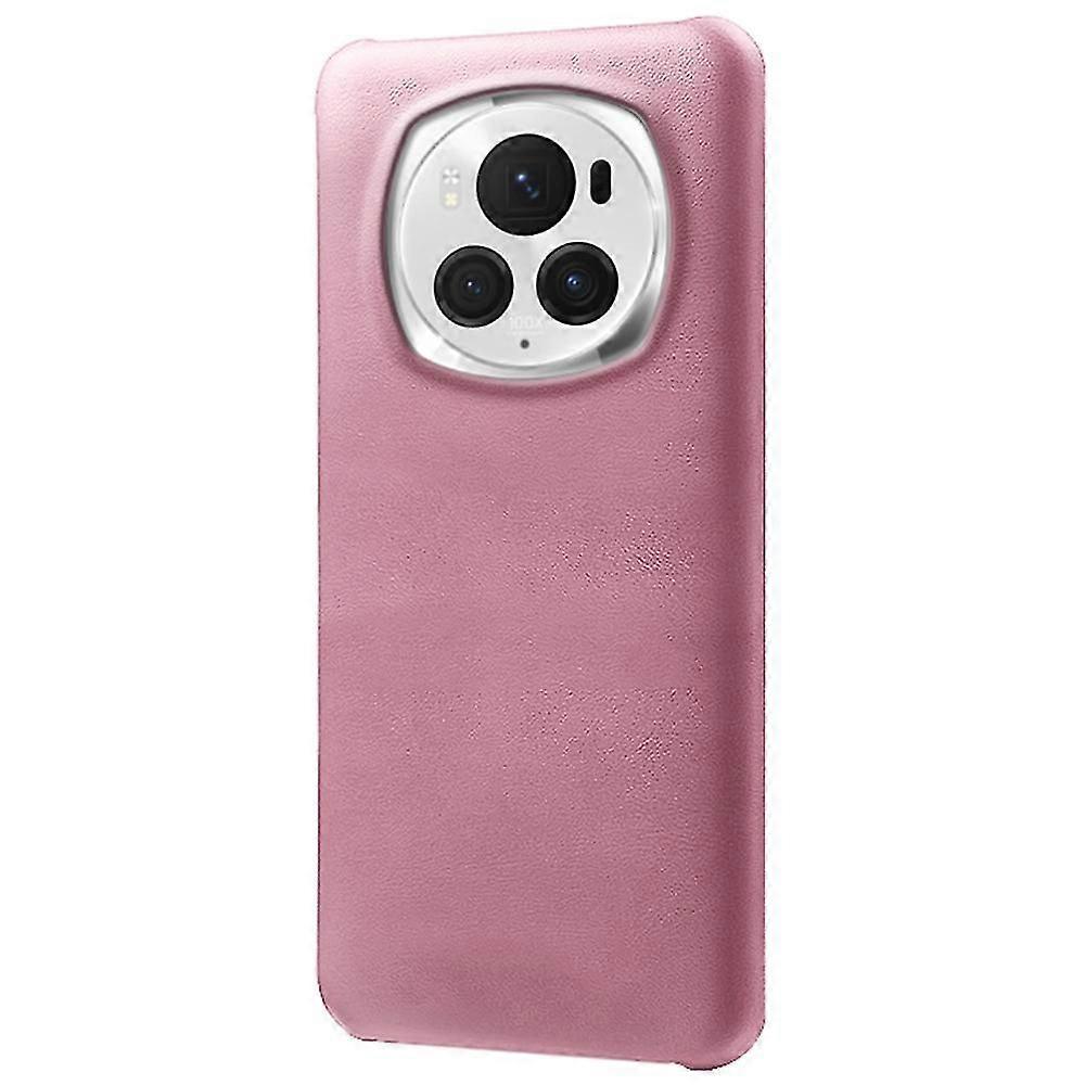 For Honor Magic6 Pro 5g Case Calf Texture Shockproof Phone Protector - Rose Gold