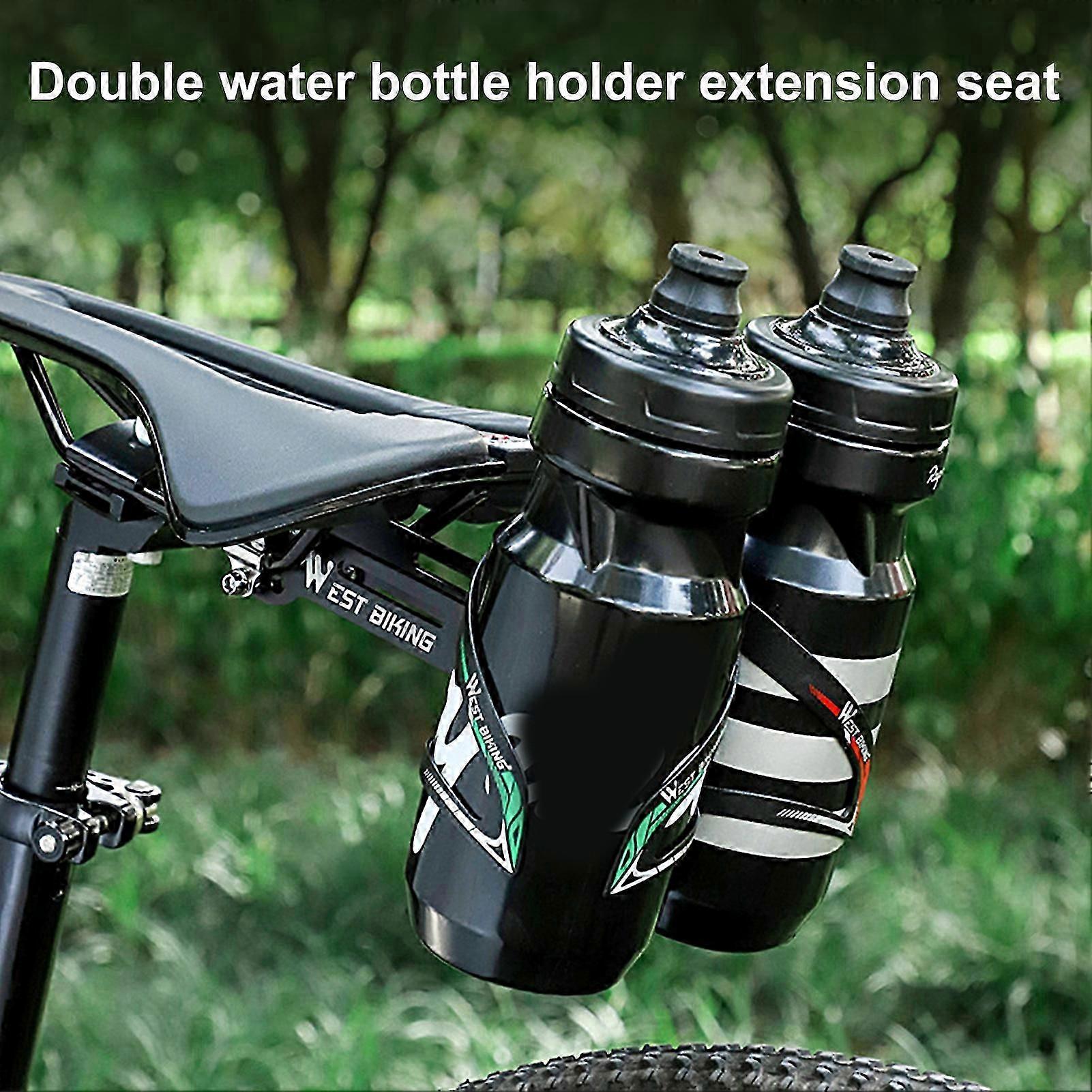 Kaesi West Biking Flaschenhalter Extender Hochfester Halte Black Cnc Cutting Water Flaschenhalter Adapter zum Reiten