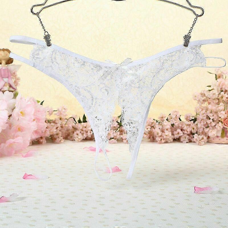 "Damen Spitze Höschen Ouvert Unterwäsche Tangas Dessous G-String Blumen Slips"