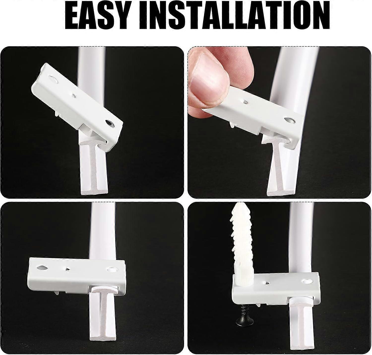 5Meters Bendable Ceiling Curved Curtain Track Flexible Ceiling Curtain Mount Soft Windows Curved Track for Curtain