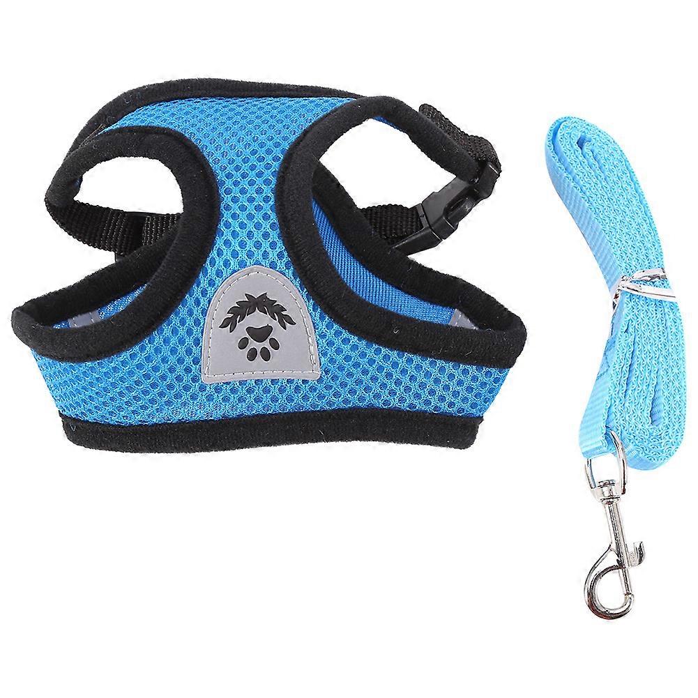 Breathable Soft Mesh Pet Harness with Lead Leash for Puppies