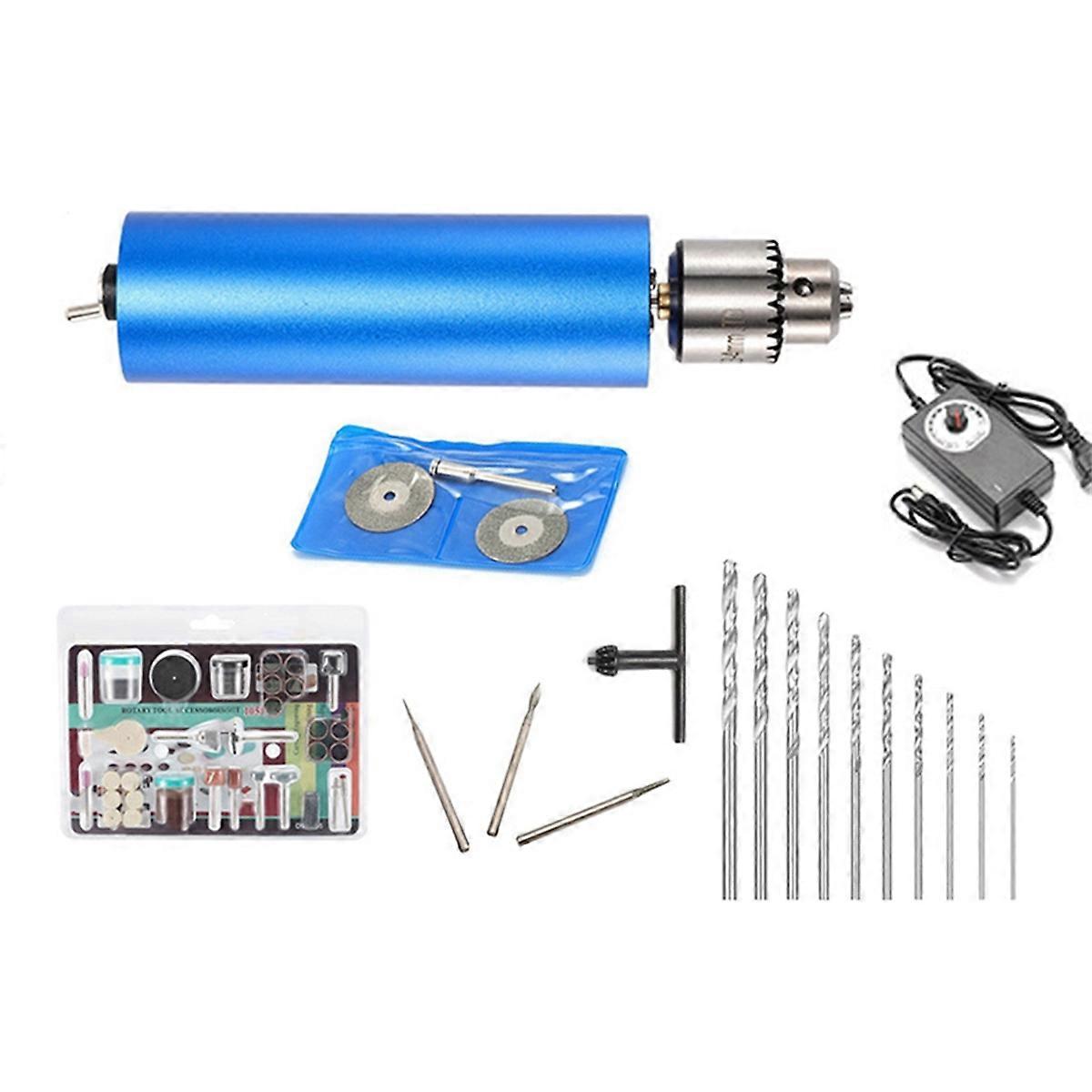 13000rpm Stepless Speed-Adjustable Handheld Mini Electric Grinder Polishing and Engraving Electric